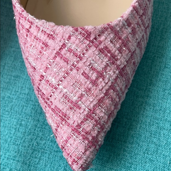 Angelica Pink Tweed Heels - Picture 8 of 8
